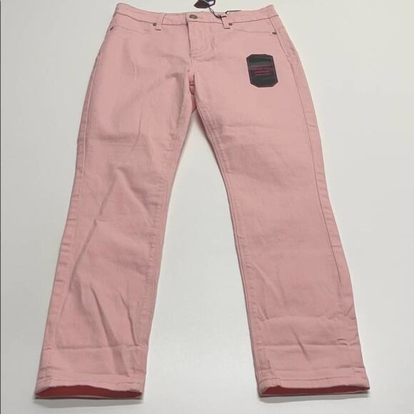 NOBO JUNIORS 9 High Rise Pink Skinny Crop Pant - Picture 1 of 3
